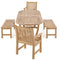 Westminster Teak - Montserrat Picnic Set Oval 103" Extendable Table - 70446