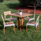 Westminster Teak - 5 Piece Bloom Pyramid Dining Set Square 36" Table - 70451
