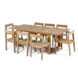 Westminster Teak - Horizon 11 Piece Teak Dining Set Rectangular 90" Extendable Table - 70457