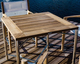 Westminster Teak - 5 Piece Odyssey Folding Dining Set Square 32" Folding Table - 70459