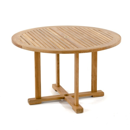 Westminster Teak - Vogue 4 ft Round Dining Set Round 48" Dia Table - 70490