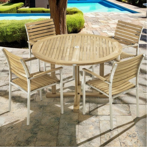 Westminster Teak - Vogue 48 inch Dining Set Round 48" Dia Table - 70491