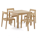 Westminster Teak - Horizon 5 Piece Teak Dining Set Square 36" Table - 70494
