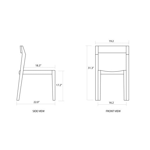 Westminster Teak - Horizon Sidechair Dining Set for 6 Rectangular 90" Extendable Table - 70498