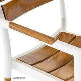 Westminster Teak - Odyssey Bloom Dining Chair Set Teak and 316L Stainless Steel - 70600