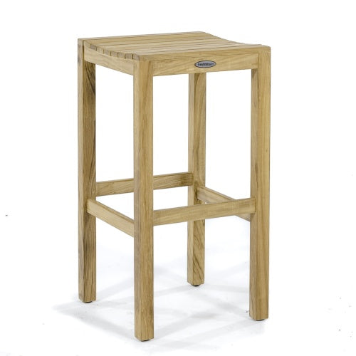 Westminster Teak - 5 Piece Horizon Backless Barstool Set Rectangular 60 x 24 Bar Table - 70645