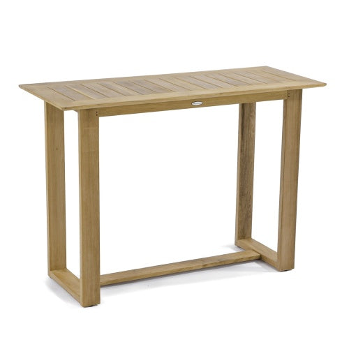 Westminster Teak - 5 Piece Horizon Backless Barstool Set Rectangular 60 x 24 Bar Table - 70645