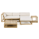 Westminster Teak - Maya 4Piece Lounge Set Quick Dry Cushions - 70658