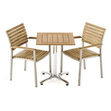 Westminster Teak - Vogue Dining Set for Two Rectangular 24 x 30 Table Top - 70668