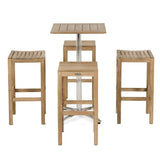 Westminster Teak - Somerset Pub Table and Stool Set Square 24 x 24 Table Top - 70670