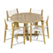Westminster Teak - 4 ft Round Odyssey Dining Set  48” Dia Table - 70745