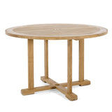 Westminster Teak - 4 ft Round Odyssey Dining Set  48” Dia Table - 70745