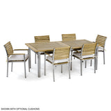 Westminster Teak - 7 Piece Vogue Dining Set with All Armchairs - 70756