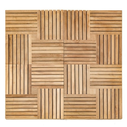 Westminster Teak - Parquet Tiles   (18" x 18" per tile) 20 Cartons; Covers 176 Square Feet - 70767