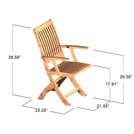 Westminster Teak - Barbuda Chair and Ottoman Set Cushions Optional - 70799