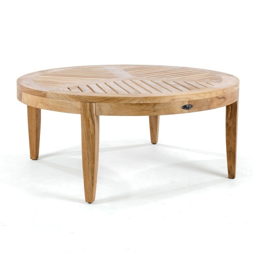 Westminster Teak - Laguna 3 Piece Round Coffee and Side Table Set 2 Side Tables & 1 Coffee Table - 70874