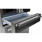 Sharp - 21.6 CF Counter-Depth 4-Door French Door, Dispenser - SJG2254FS