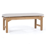 Westminster Teak - 4 ft Backless Bench Cushion (CC) - Liso Marfil - 71041LM