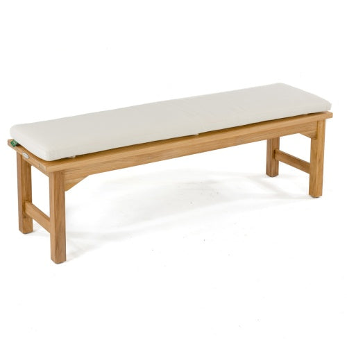 Westminster Teak - 5 ft Backless Bench Cushion (CC) - Liso Marfil - 71042LM