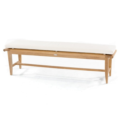 Westminster Teak - 6 ft Backless Bench Cushion (CC) - Liso Marfil - 71043LM