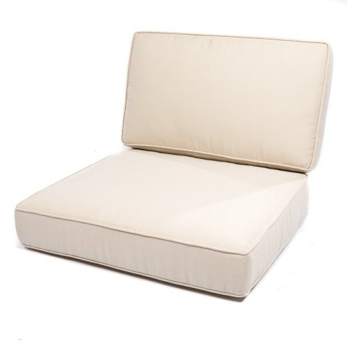 Westminster Teak - Laguna Teak Sofa Cushions (CC) - Liso Marfil - 72318LM