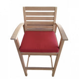 Westminster Teak - Somerset Arm/Side Barstool Cushion (CC) - Liso Marfil - 72466LM