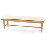 Westminster Teak - Horizon 6 ft Backless Bench Cushion (CC) - Liso Marfil - 73909LM
