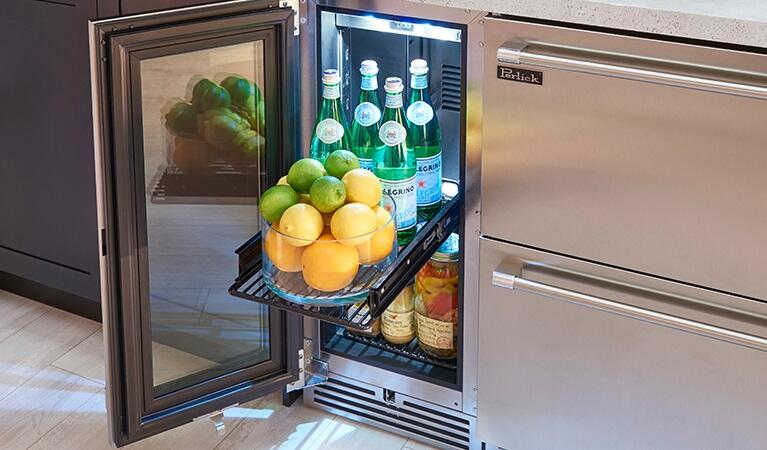 Perlick - 15" Signature Series Indoor Refrigerator with fully integrated panel-ready door,  - HP15RO-4