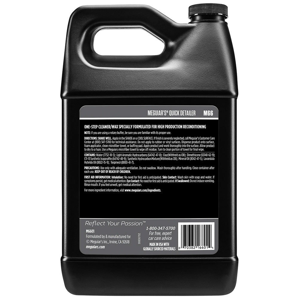 Meguiars Mirror Glaze Quick Detailer - 1 Gallon *Case of 4* [M6601CASE]