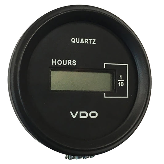 VDO Cockpit Marine 52mm (2-1/16") LCD Hourmeter - Black Dial/Chrome Bezel  [331-546]
