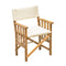 Whitecap Directors Chair II w/Cream Cushion - Teak [61053]