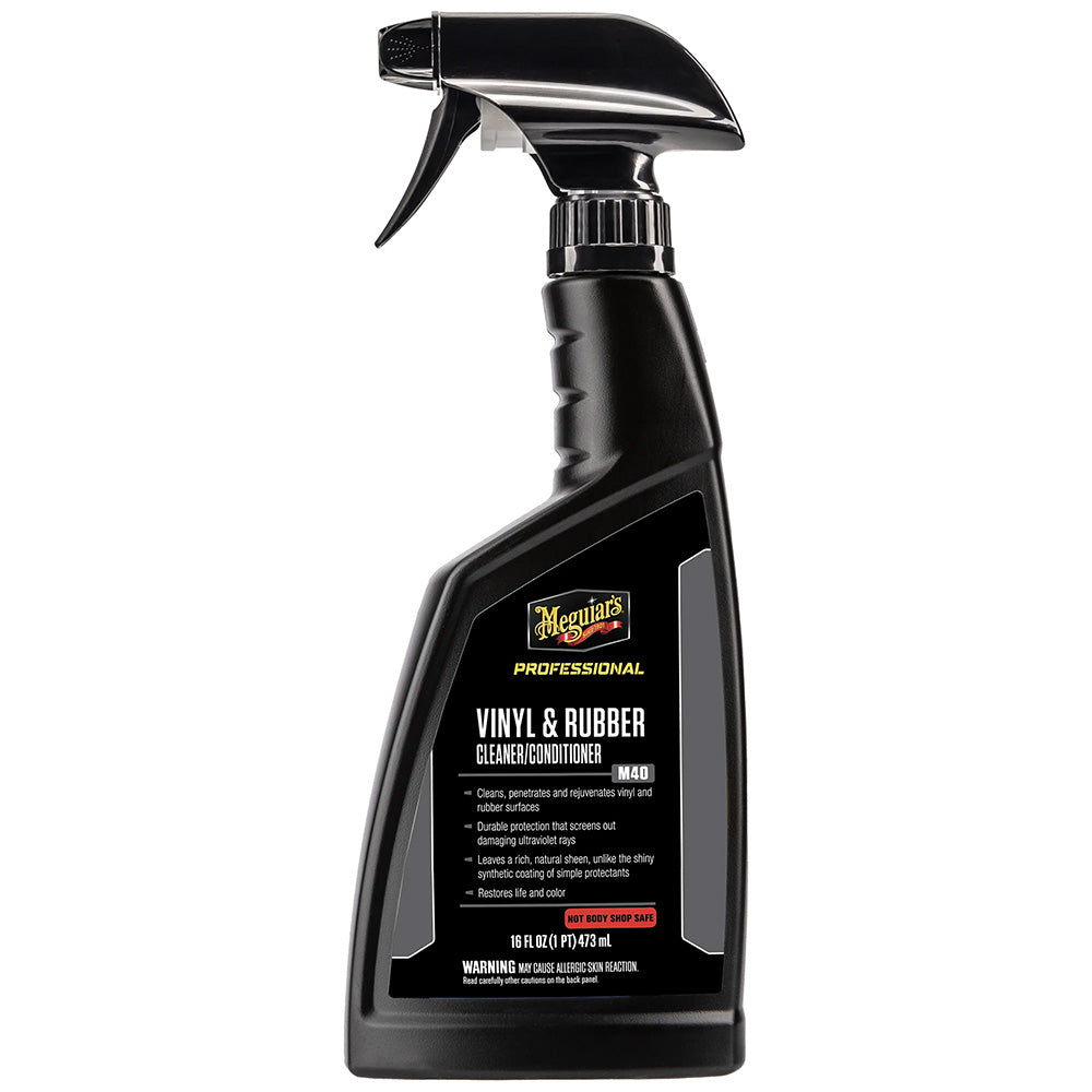Meguiars M40 Mirror Glaze Vinyl  Rubber Cleaner  Conditioner - 16oz [M4016]