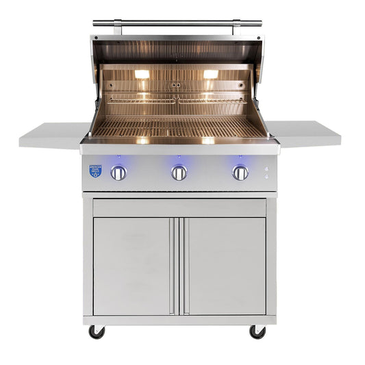 American Made Grills - Atlas 36-Inch Freestanding Grill - Natural Gas/Propane | ATSFS36