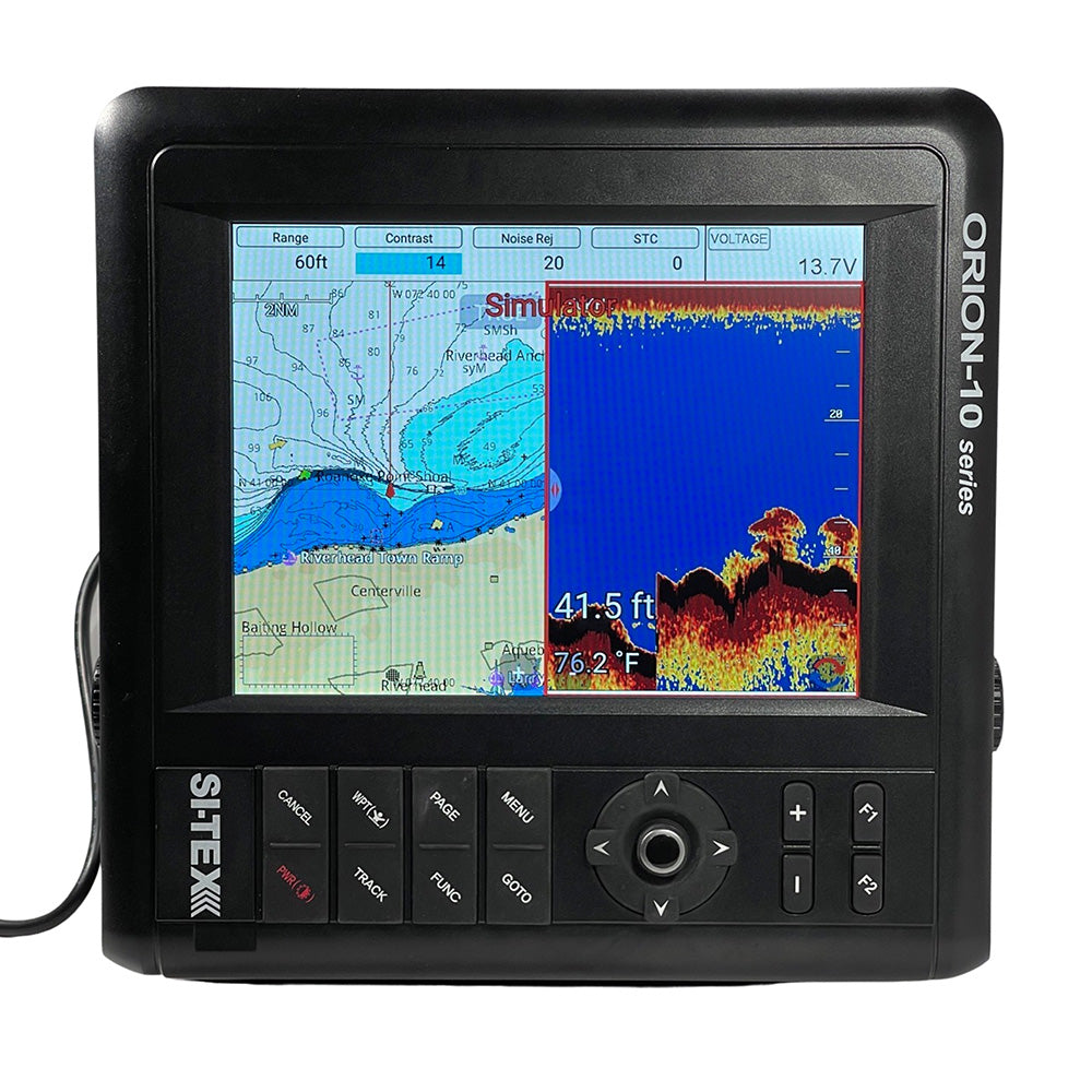 SI-TEX 10" Chartplotter/Sounder Combo w/Internal GPS  C-MAP 4D Card [ORIONCF]