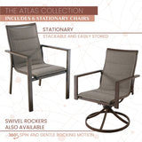 Mod Furniture - Mod Atlas 7 pc Tan Steel Modern Dining Set Tan | ATLASDN7PC-TAN