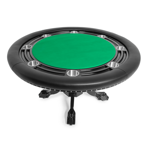 Nighthawk 55" Round Poker Table w/ Chip Tray (Black) | 2BBO-NH