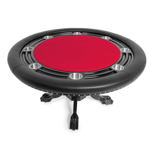 Nighthawk 55" Round Poker Table w/ Chip Tray (Black) | 2BBO-NH