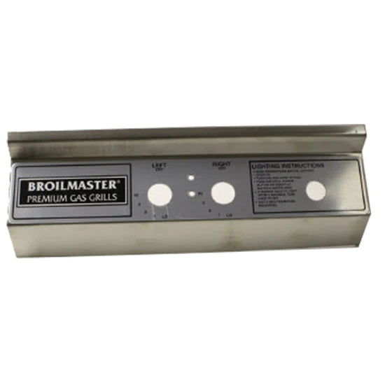 Broilmaster - Stainless Steel Control Panel and Label Assembly for P4X - B101515