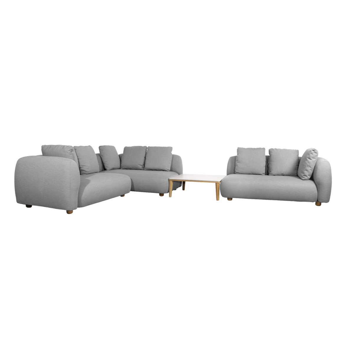 Cane-Line - Capture corner sofa w/ table & chaise lounge