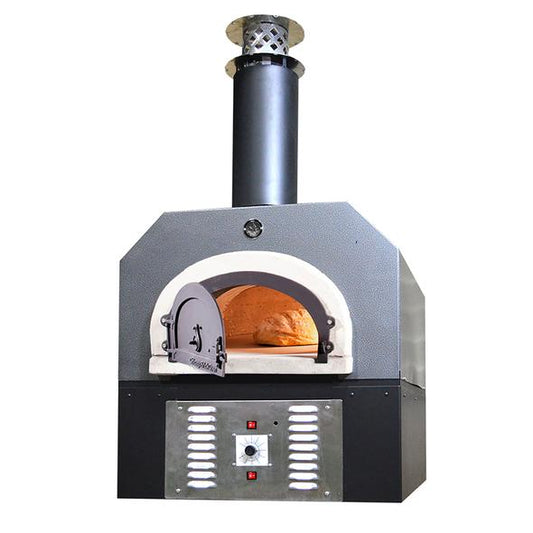 Chicago Brick Oven - 750 Hybrid NAT Gas Countertop (Commercial) | Dual Fuel (Gas and Wood) With Skirt