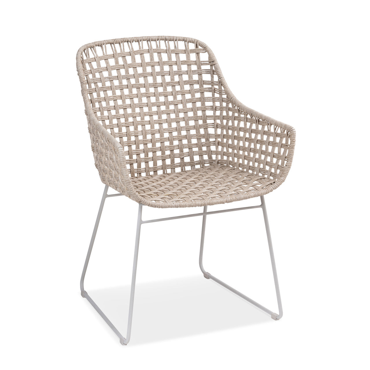 CO9 Design - Chatham Dining Arm Chair in White-Shell