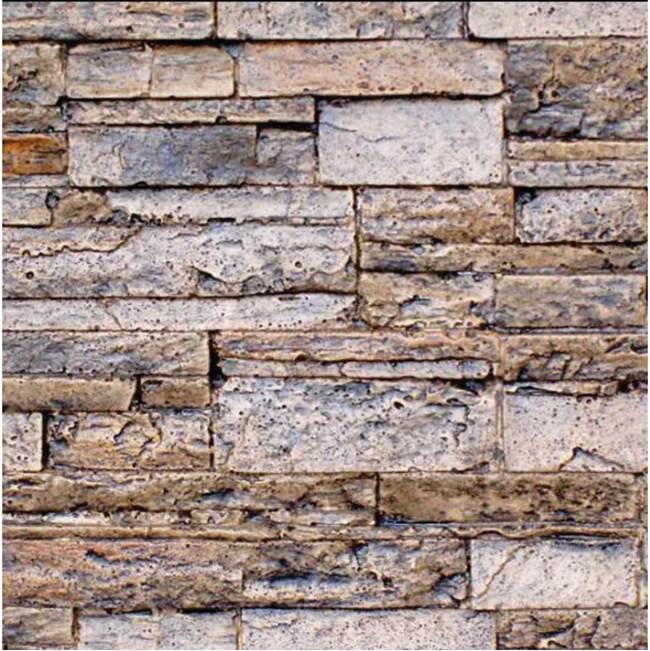 Coyote Outdoor Living - 8ft Bar Island - Refreshment with Brown Stacked Stone Profile Bar on Right FOR CRC, CSA1724 - RTAC-B8-RR-SB