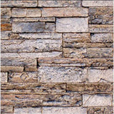 Coyote Outdoor Living - 8ft Bar Island - Refreshment with Brown Stacked Stone Profile Bar on Left FOR CRC, CSA1724 - RTAC-B8-RL-SB