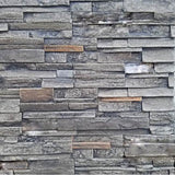 Coyote Outdoor Living - 8ft Bar Island - Refreshment with Gray Stacked Stone Profile Bar on Right FOR CRC, CSA1724 - RTAC-B8-RR-SG