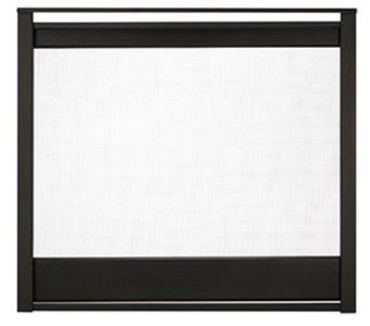 Majestic Corner Firescreen Front - Black