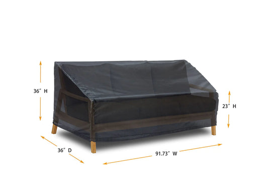 Shield - Large Sofa Cover - 91.73" W x 36" D x 23" (F)/36" (B)H - Mercury - COV-MOWSL