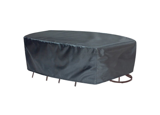Shield - Mercury Cover for 584 Fits Medium Oval/Rectangle Table & Chairs w/8 ties, elastic & spring cinch lock - COV-M584
