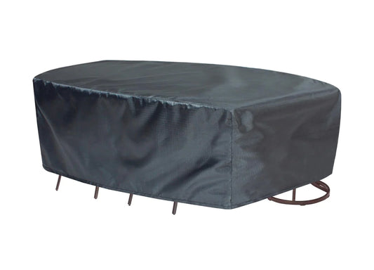 Shield - Shield Mercury Cover for 586 Fits Small Oval/Rectangle Table & Chairs w/8 ties, elastic & spring cinch lock - COV-M586