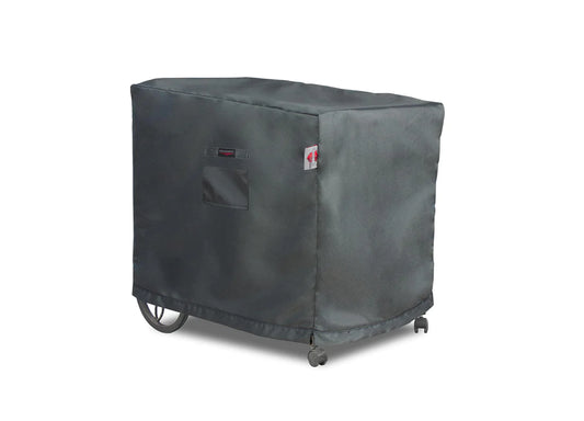 Shield - Tea Cart Cover Rectangle - 26''W x 37.5''D x 32''/33.5''H Titanium - COV-TOT