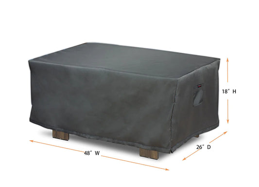 Shield - Coffee Table Cover Rectangle - 49"x26"x18"H Titanium - COV-TTC48